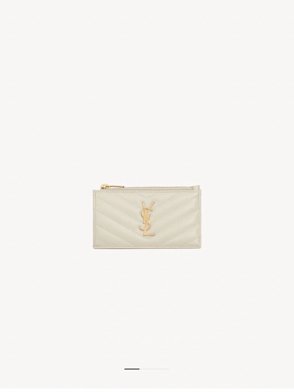 CASSANDRE MATELASSÉ FRAGMENTS CARD CASE IN GRAIN DE POUDRE LEATHER - Picture 6 of 8